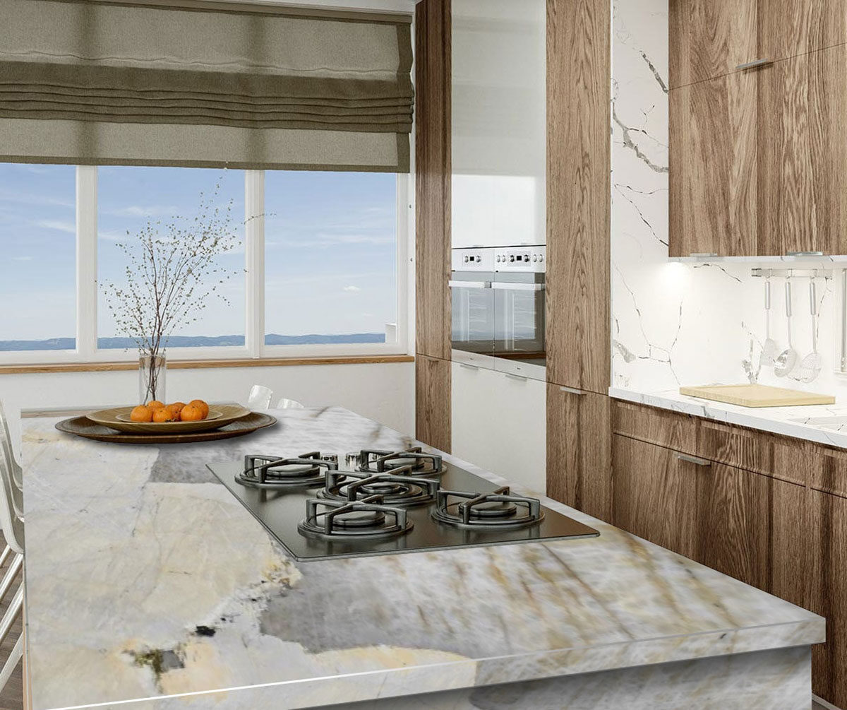 Patagonia Granite countertop in a kitchen