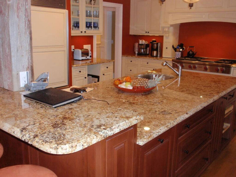 Solarius Granite countertop installed — view 3