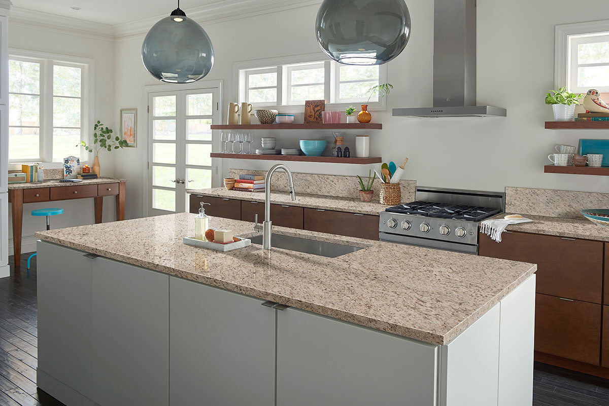 Giallo Ornamental Granite countertop installed
