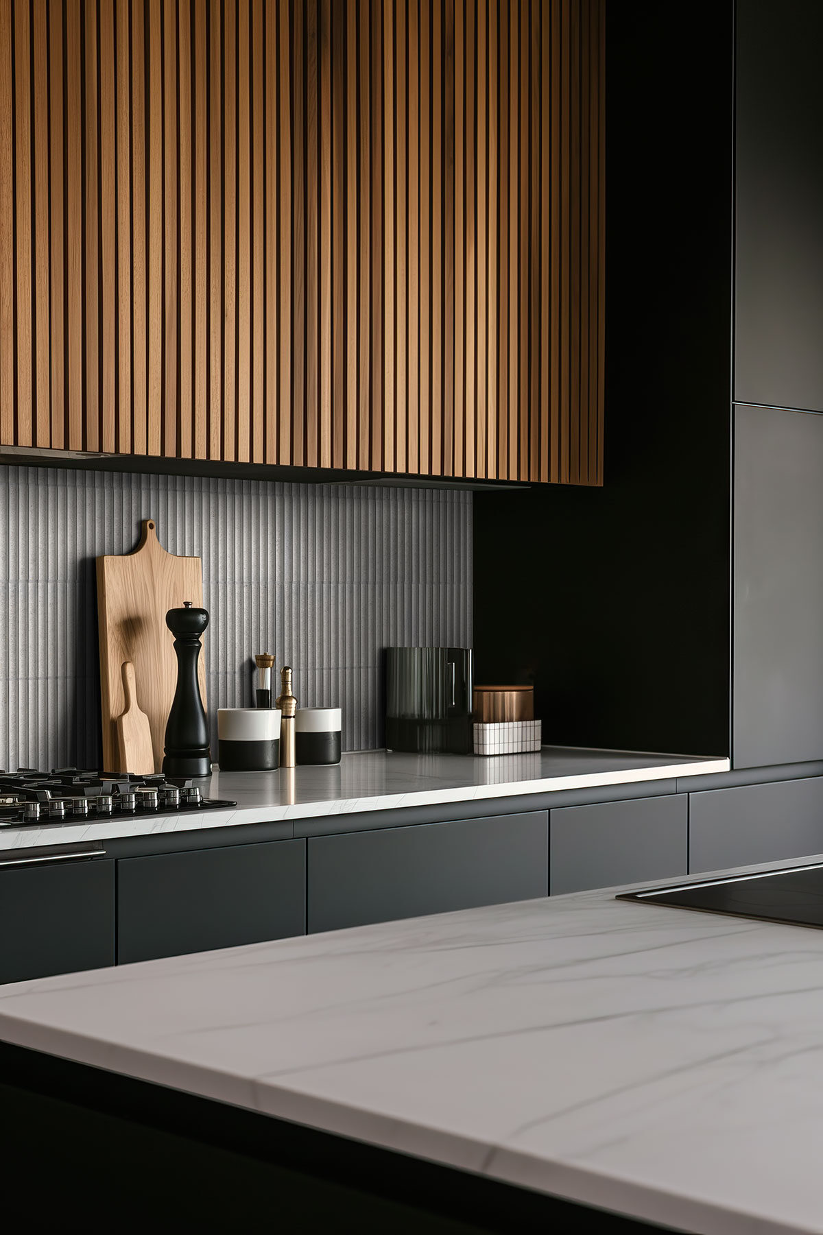 ceniza backsplash in a kitchen