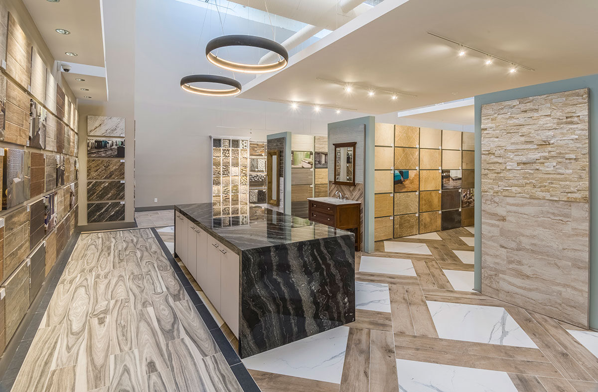 Agatha Black Granite countertop installed — view 6