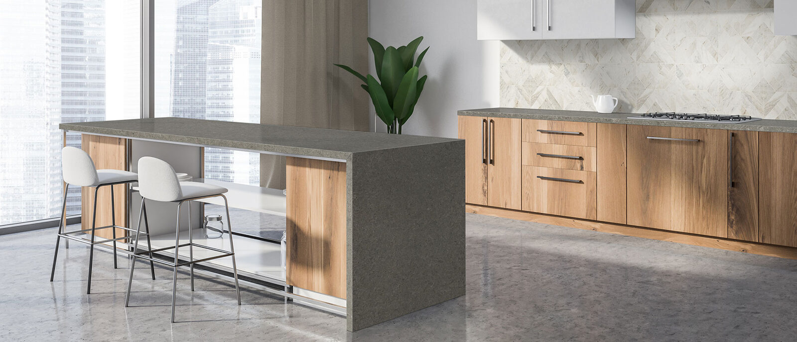 Babylon Gray ® countertop installed