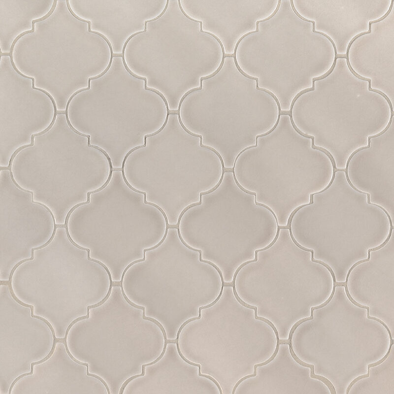 Portico Pearl Arabesque 8mm Mosaic Tile tile, full view