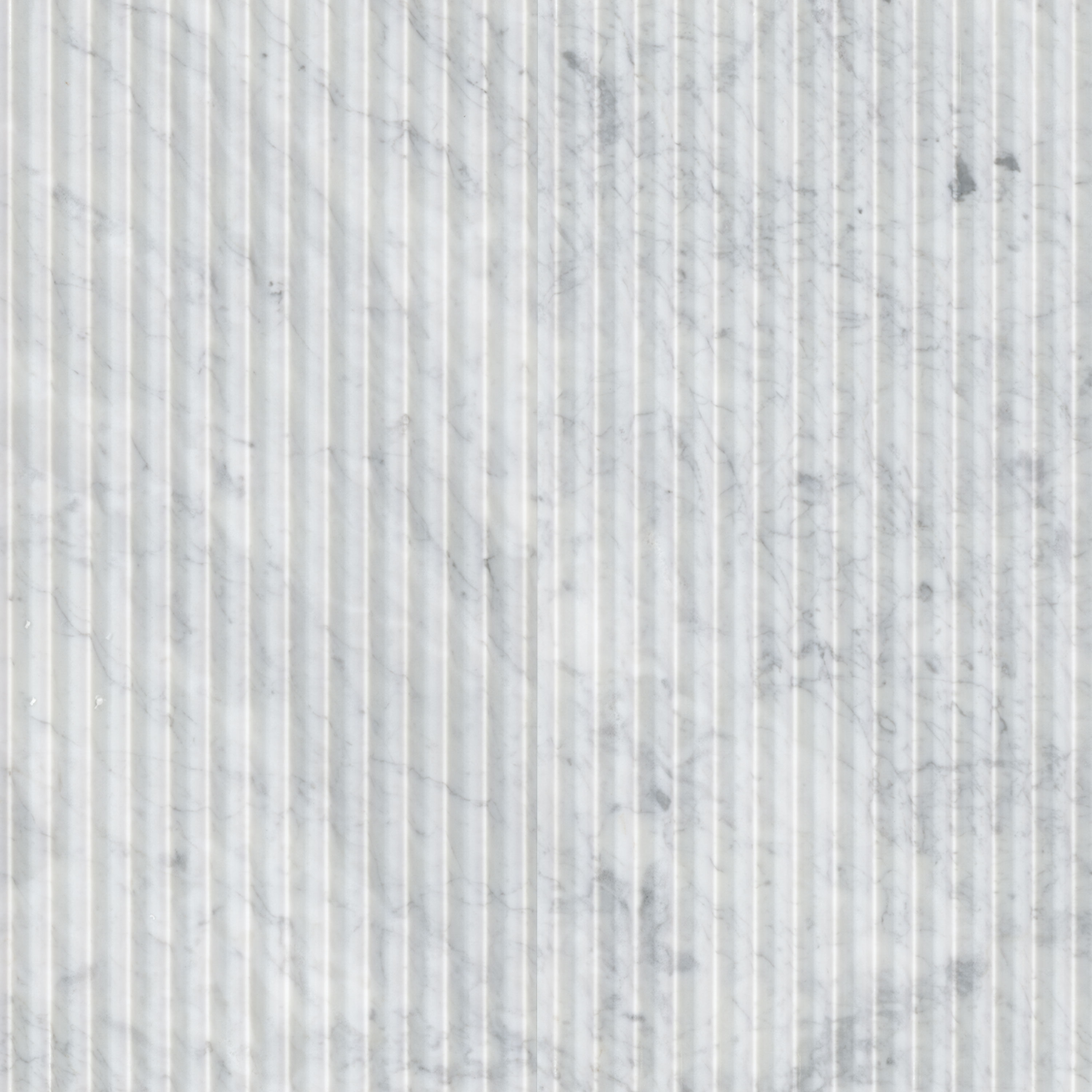 Carrara White Valentino Fluto 12x24 Honed Tile