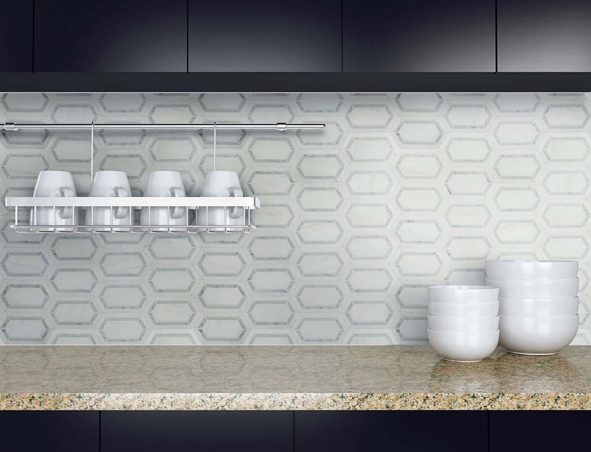 Pavilion Picket Polished Marble Tile