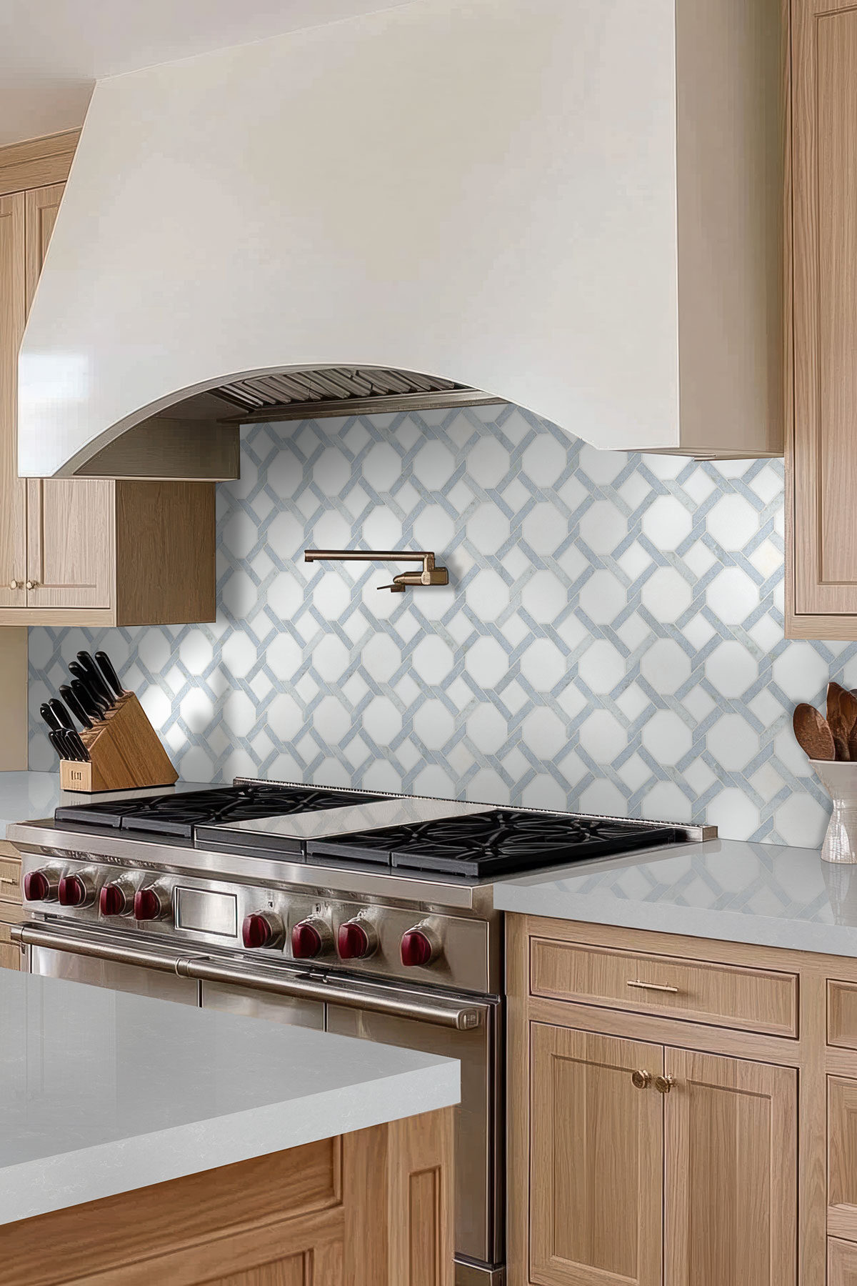 Azula Kaya Polished backsplash in a kitchen — view 3
