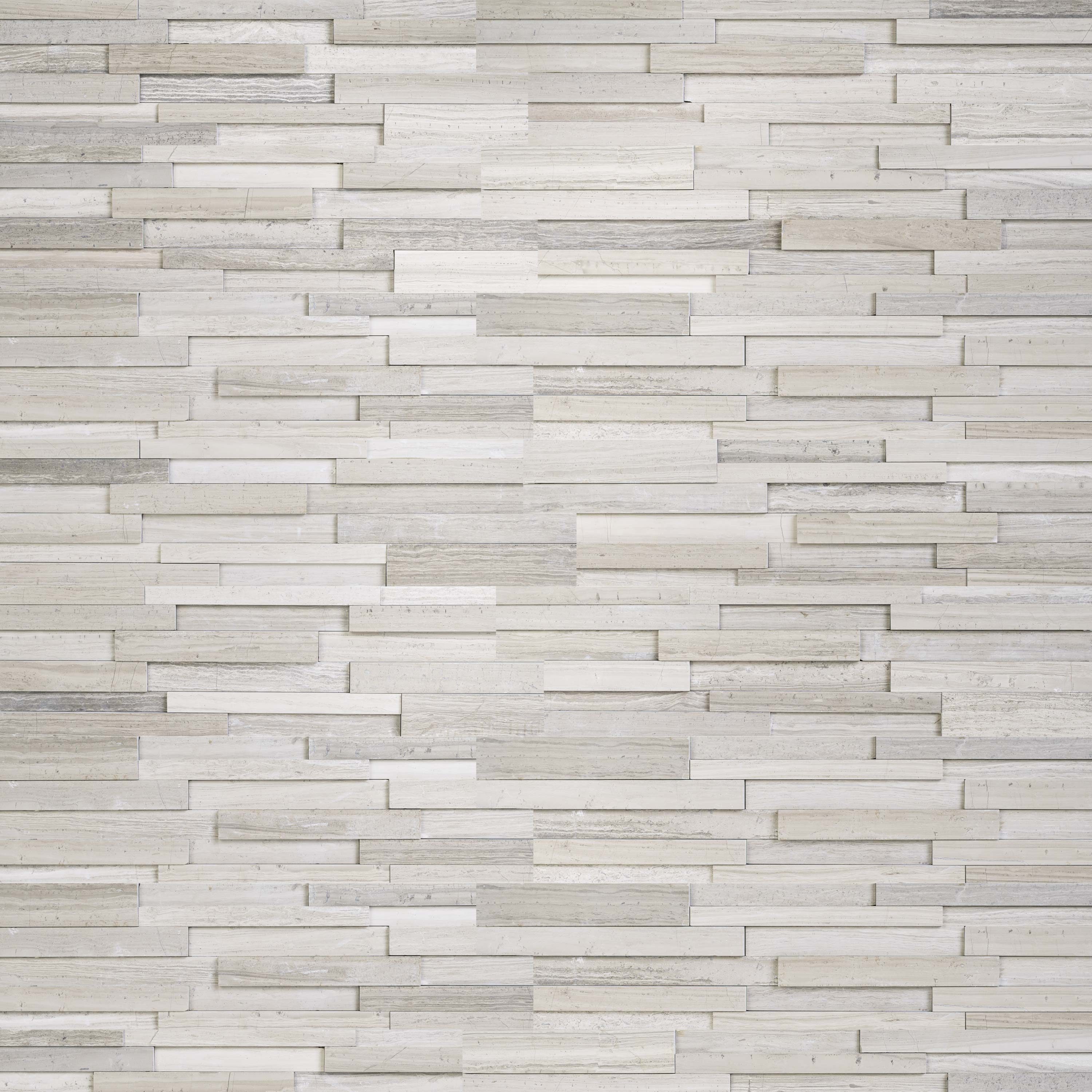 Gray Oak 3D Honed tile, full view