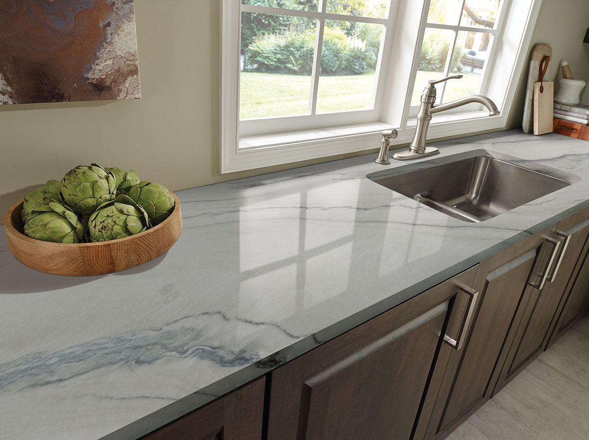 Fantasy Macaubas Quartzite countertop installed