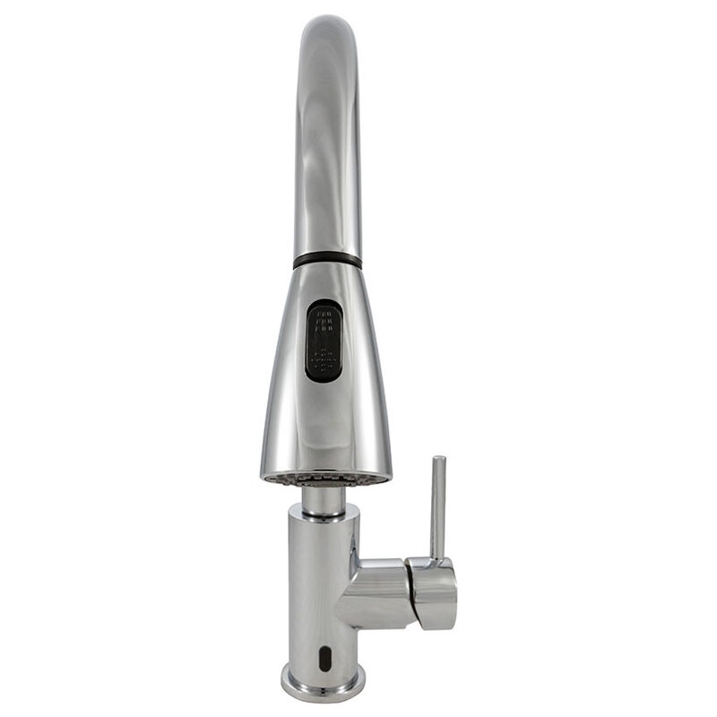 Touch-Less Infrared Sensor Kitchen Faucet - 811 Chrome detail view