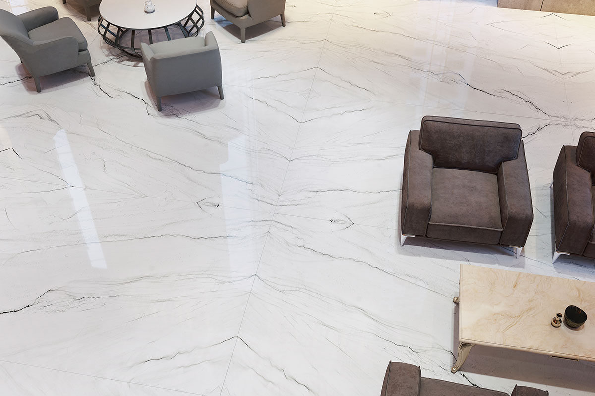 Zermatt Quartzite countertop installed — view 2