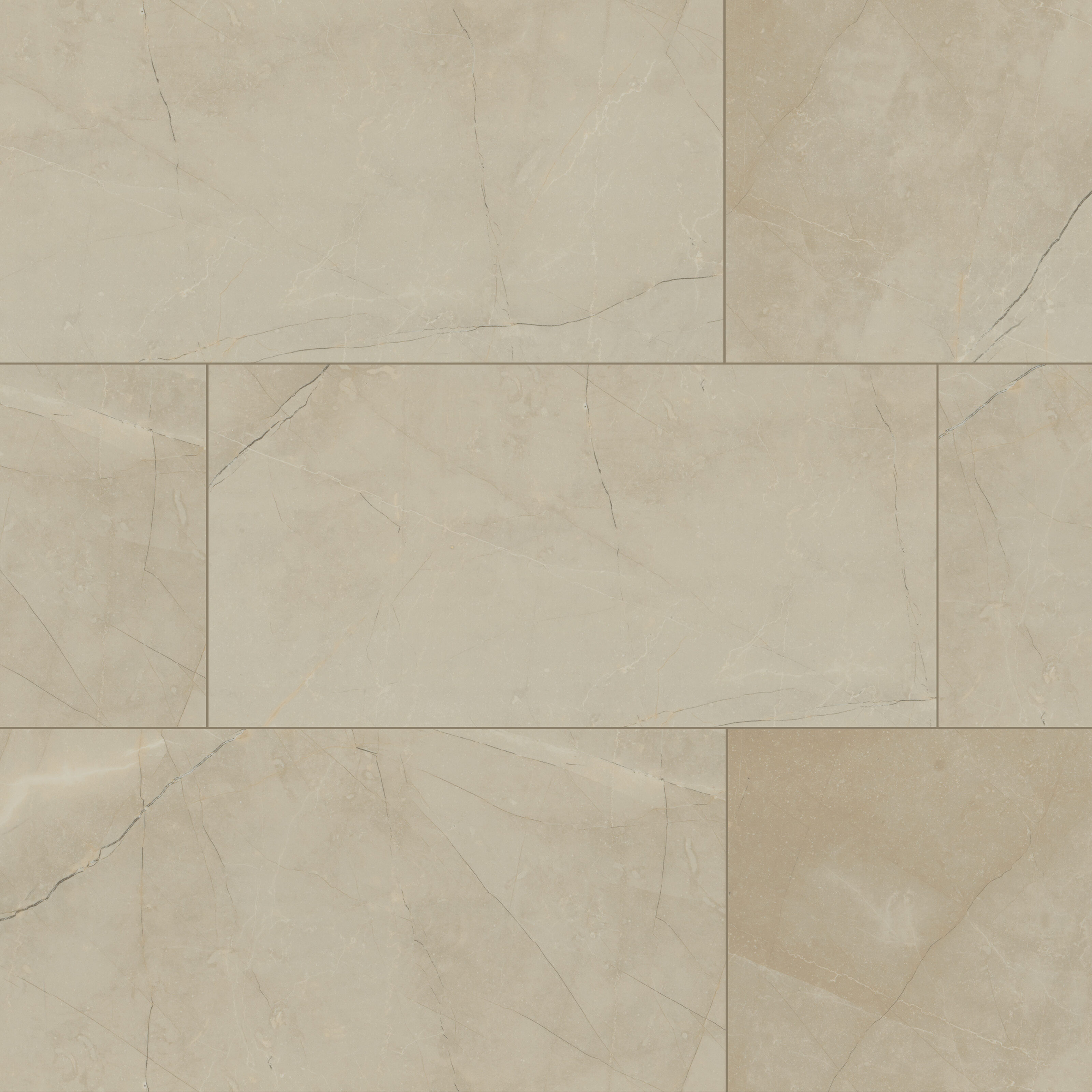 Cream tile, full view
