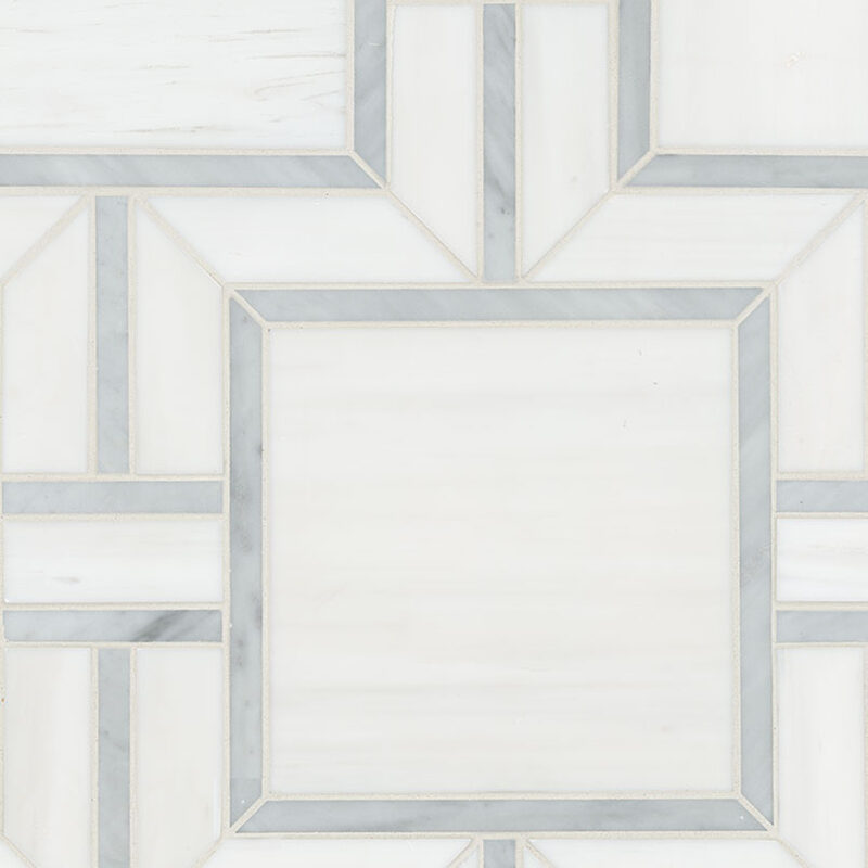 Bianco Dolomite Alana Polished tile, full view