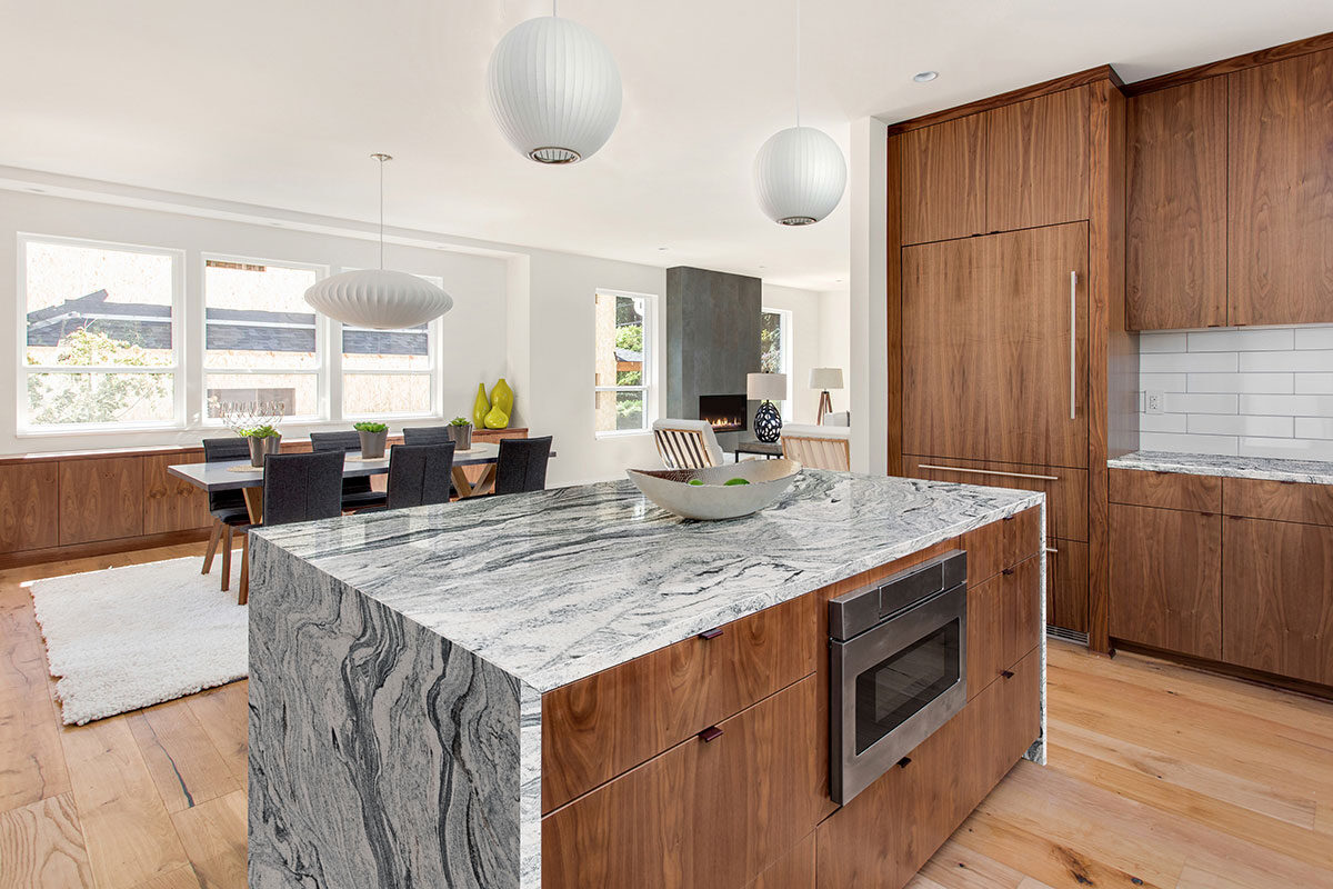 Silver Cloud Granite countertop installed