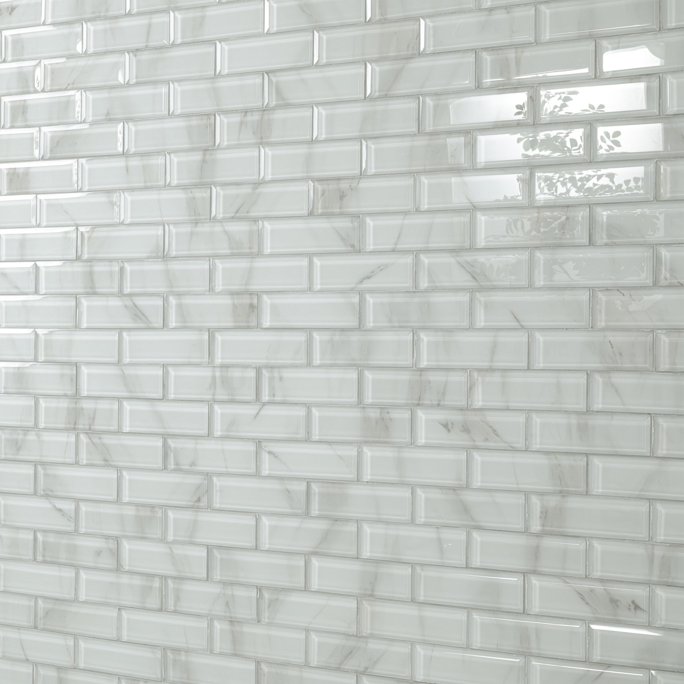 Ivory Amber Beveled Subway 8mm surface detail — view 2