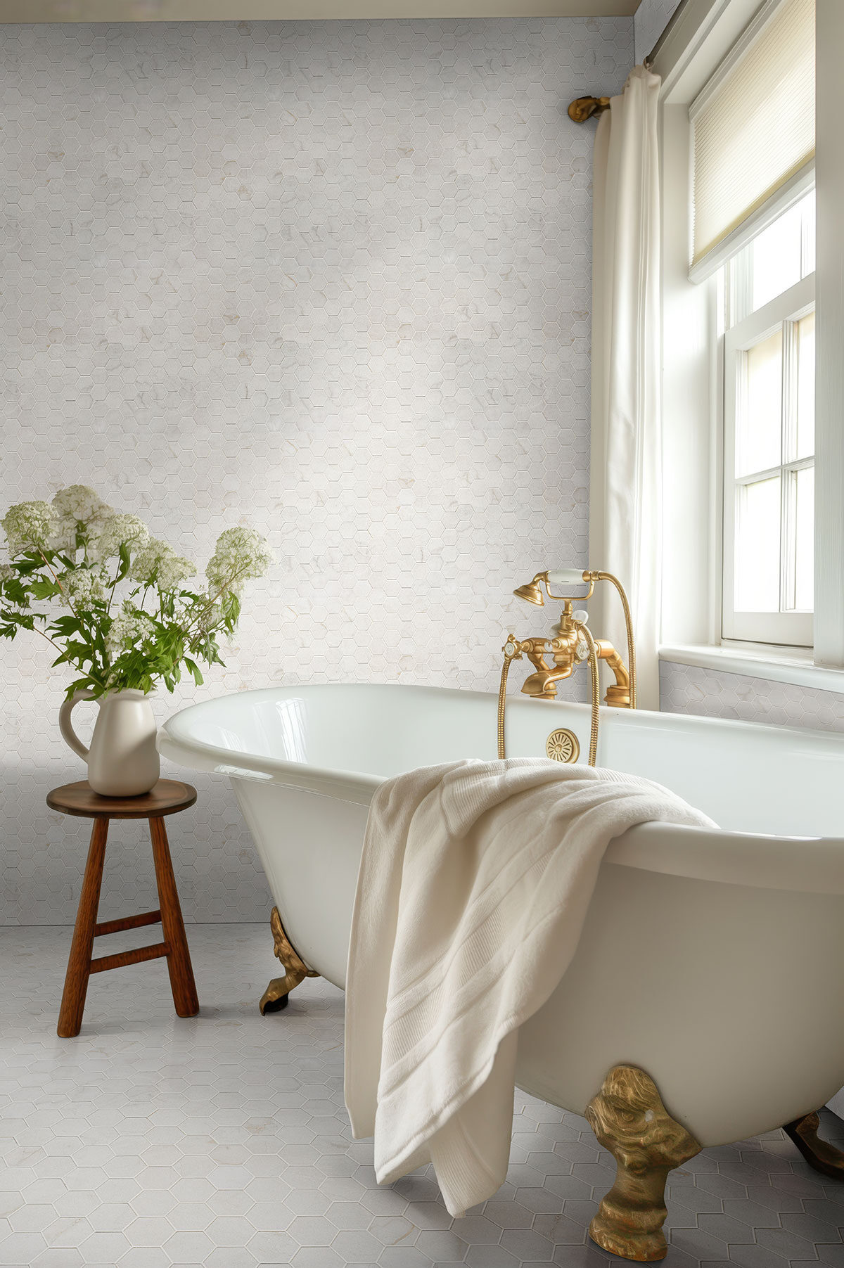 Grey backsplash in a bathroom — view 2