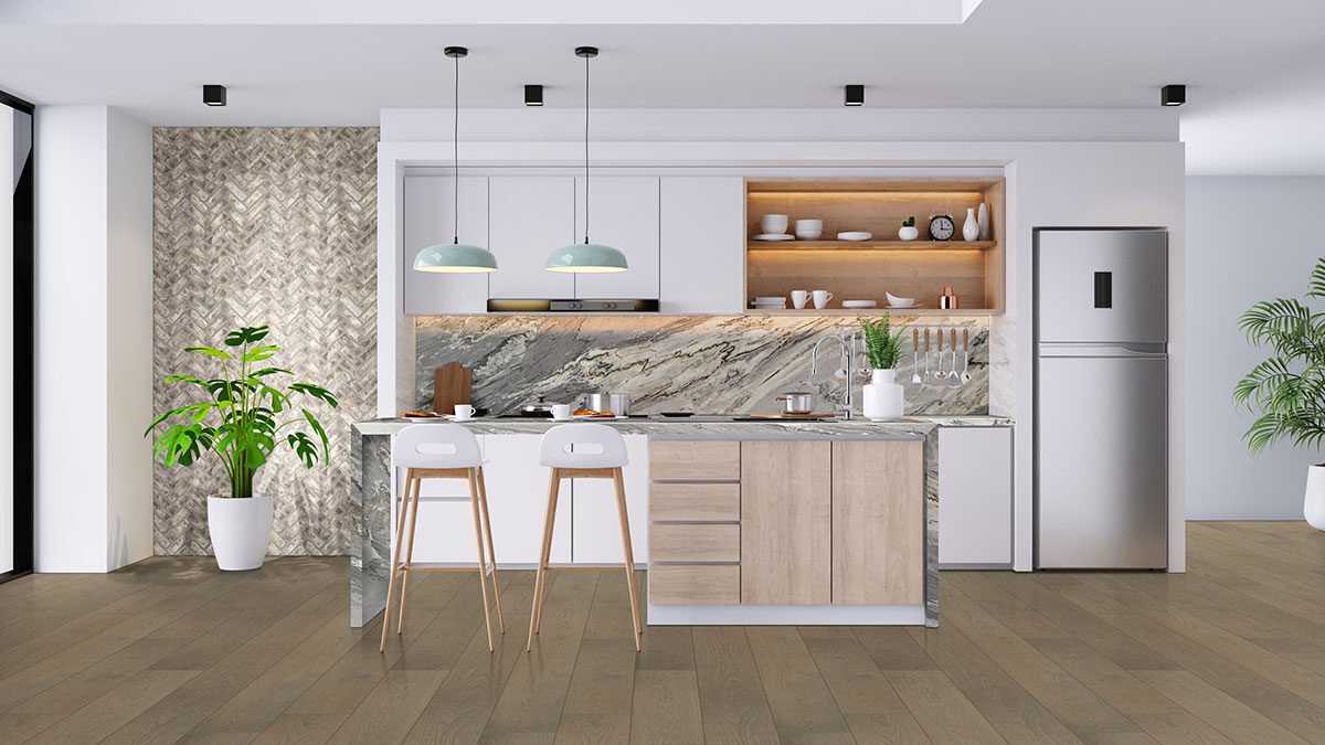 Portinari Marble countertop installed