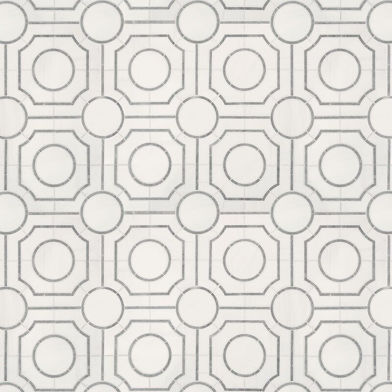Bianco Dolomite Regency Polished Marble Tile surface detail