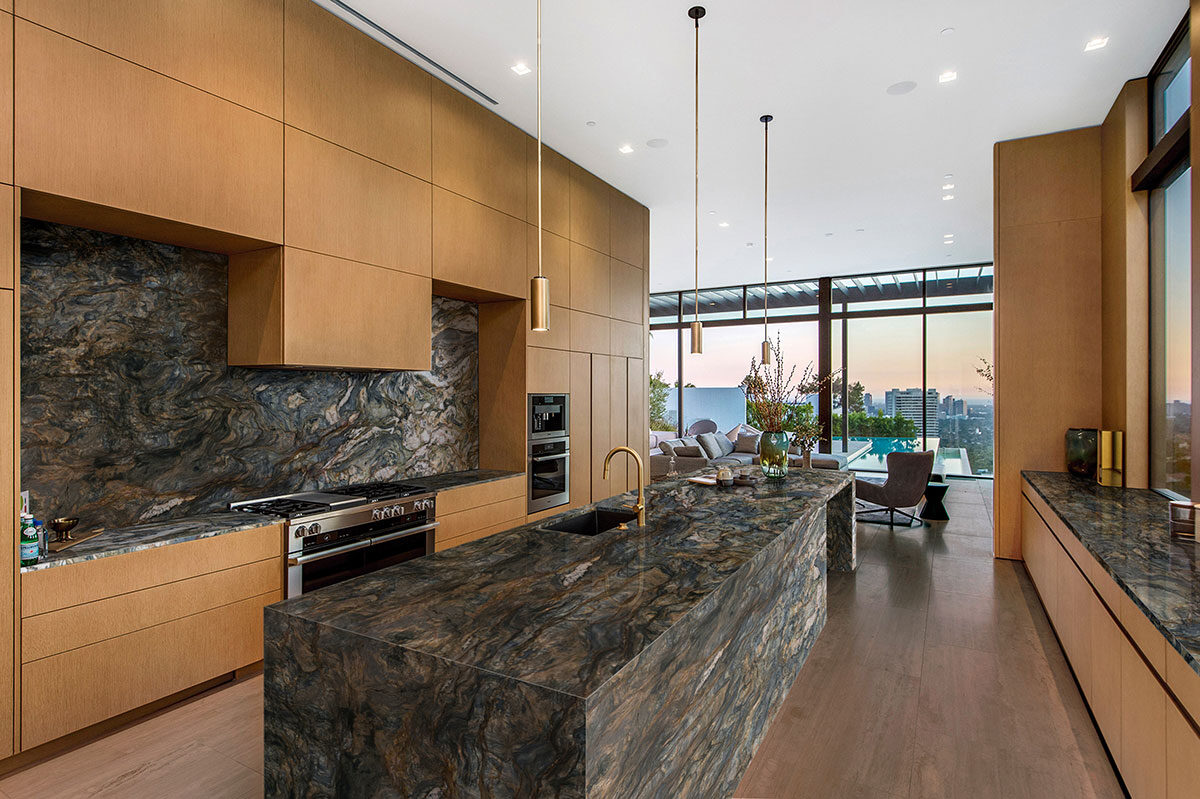 Fusion Quartzite countertop installed — view 3