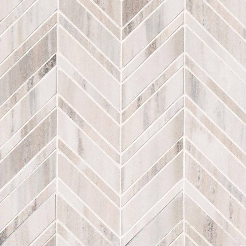 Palisandro Chevron Polished tile, full view