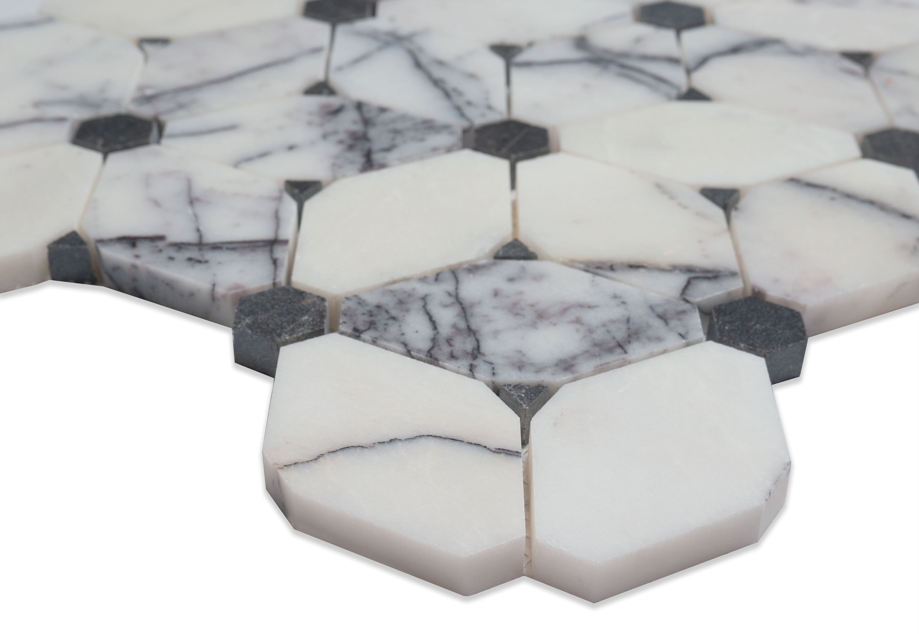 Cecily Lilac Polished surface detail