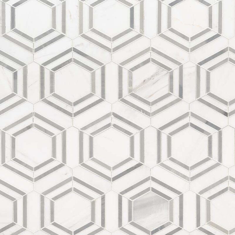 Georama Grigio Polished tile, full view