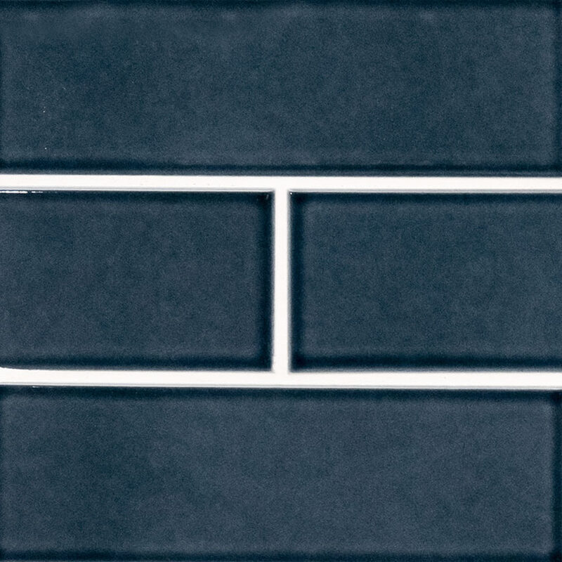 Bay Blue Glazed Handcrafted 4x12 Tile tile, full view