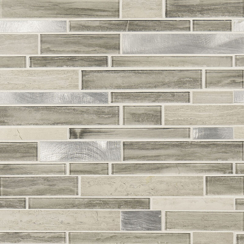 Ocotillo Blend Interlocking 4mm tile, full view