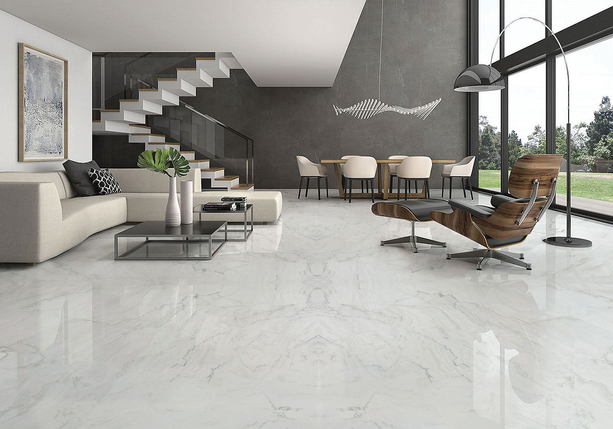 Calacatta Montreal Quartzite countertop installed — view 8