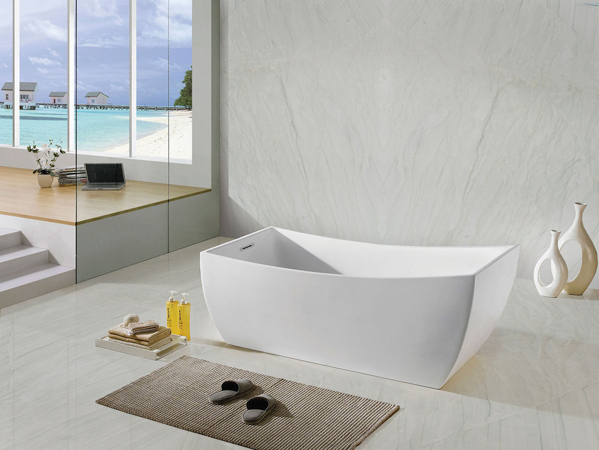 White Montreal Quartzite countertop installed — view 6