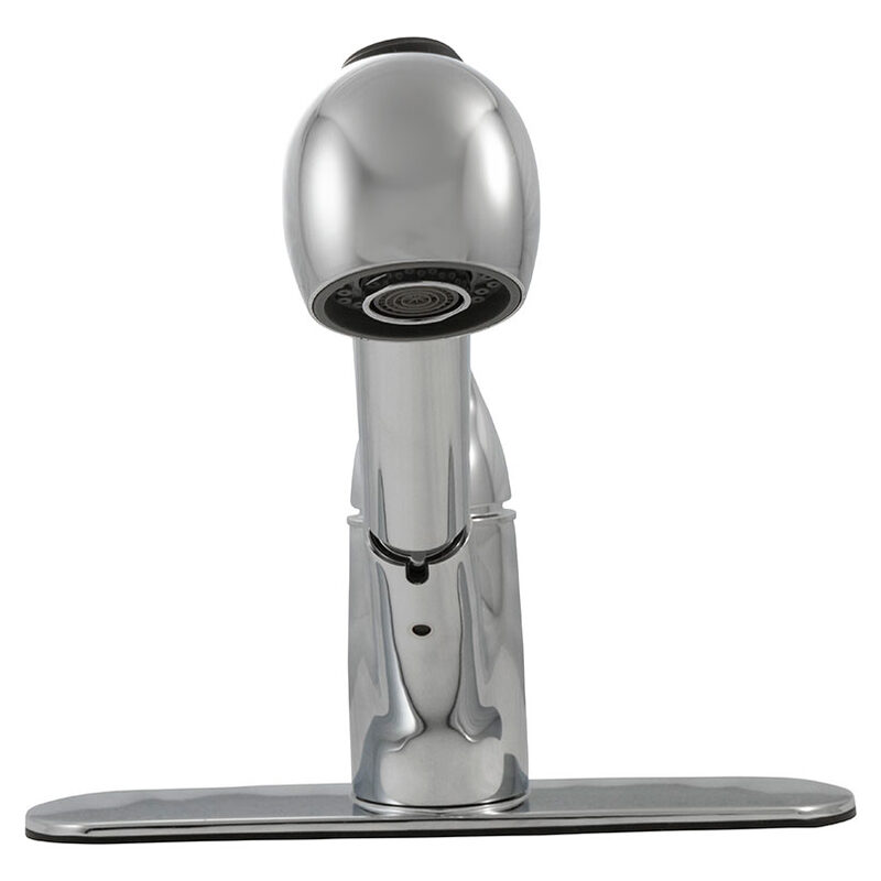 1-Handle Pull-Out Sprayer Kitchen Faucet - 803 Chrome detail view