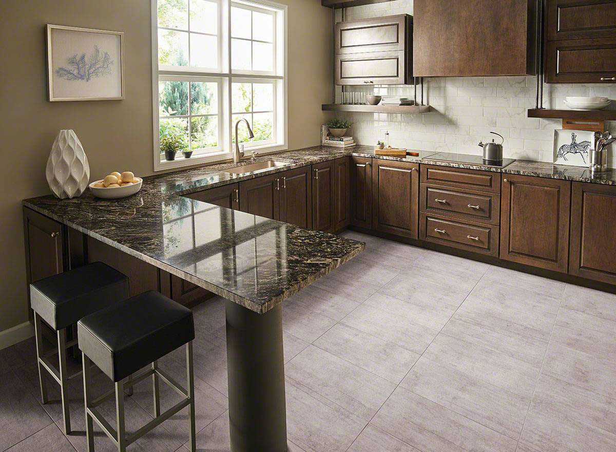 Black Forest Granite countertop installed