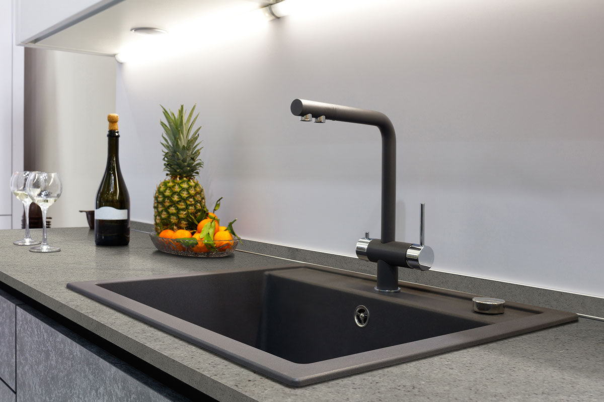 Colonial Ice Granite countertop installed