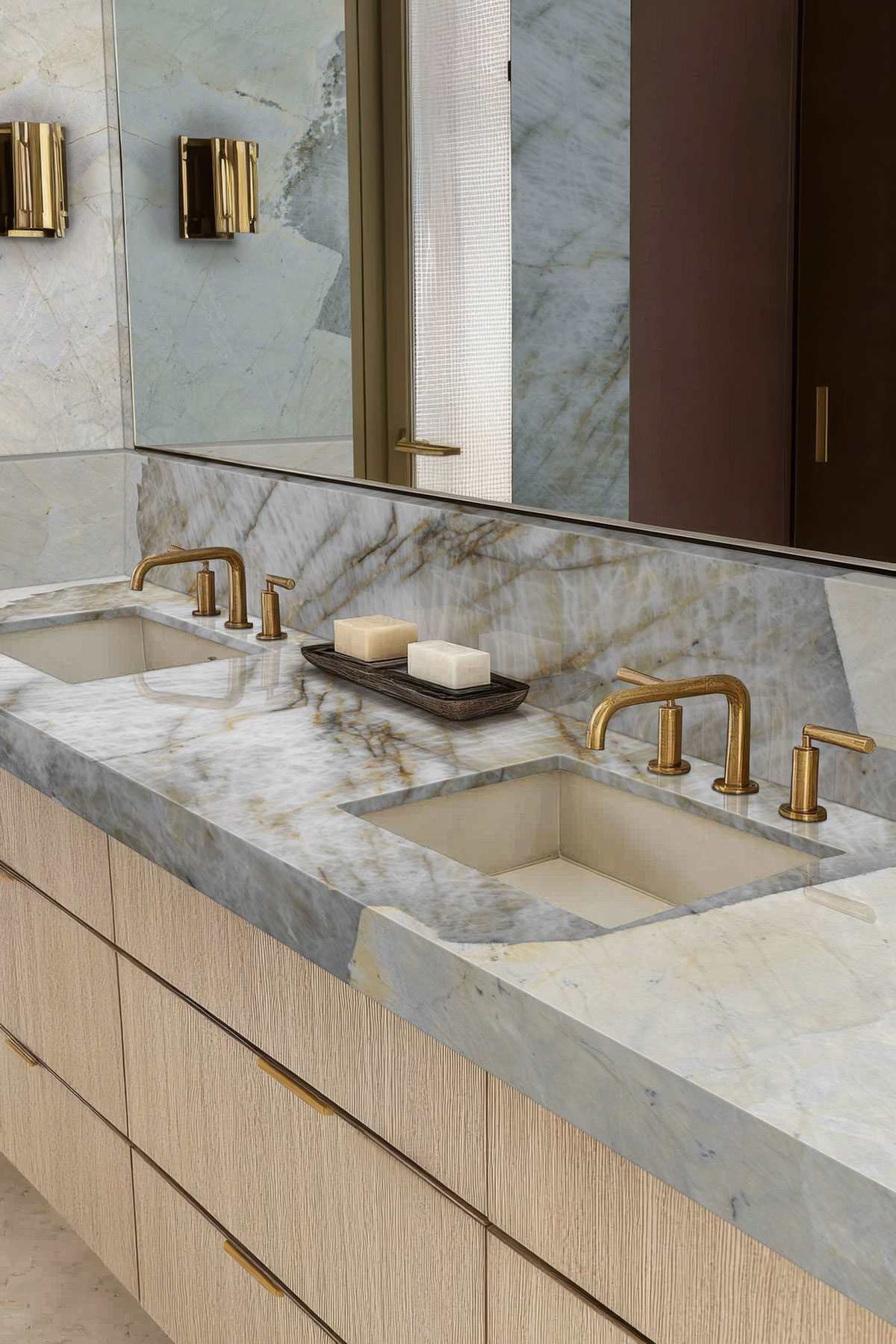 Patagonia Granite countertop in a bathroom