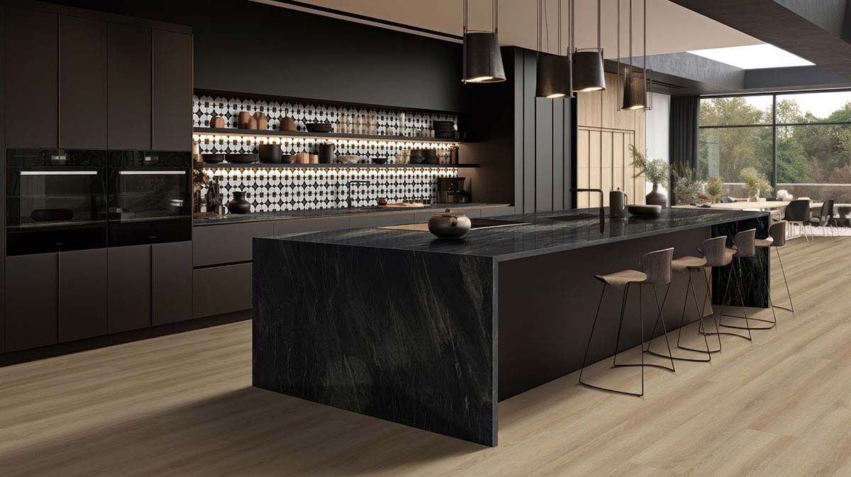 Belvedere Quartzite countertop in a kitchen