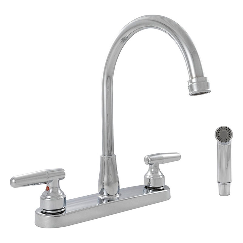 2-Handle Kitchen Faucet - 805 Chrome faucet, full view