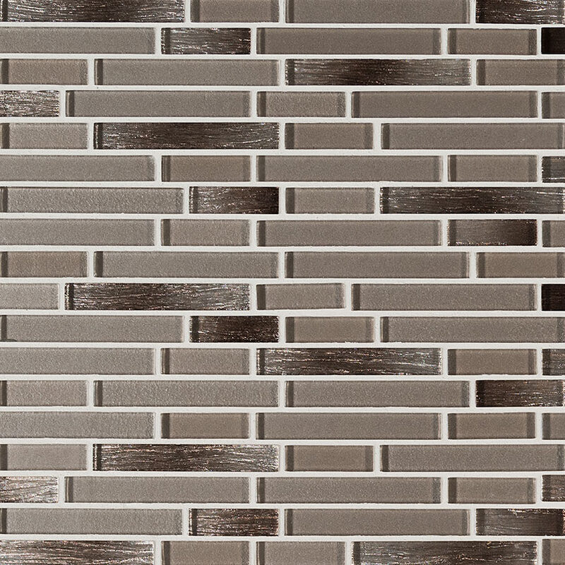 Champagne Blend Interlocking 6mm tile, full view
