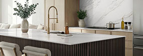 Calacatta Lapiza ™ countertop in a kitchen — view 2