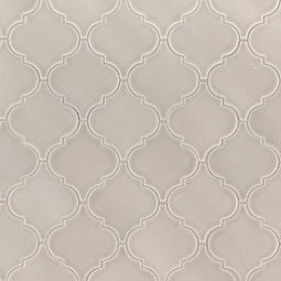 Portico Pearl Arabesque 8mm Mosaic Tile color swatch