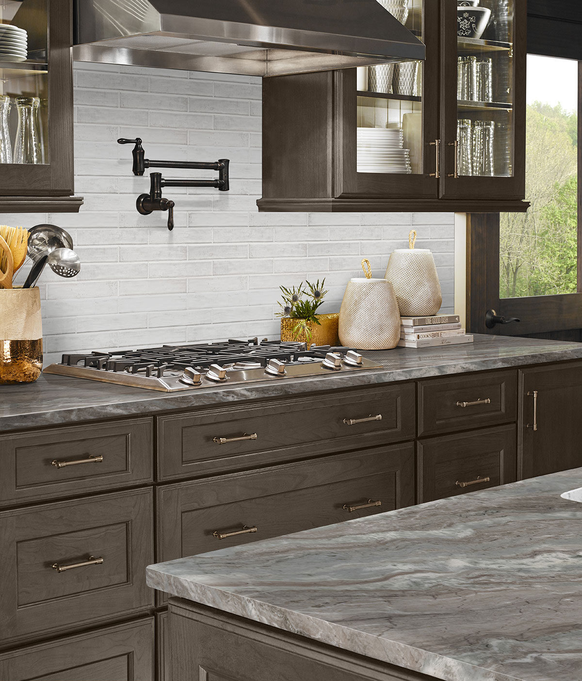 Fantasy Brown Marble countertop in a kitchen