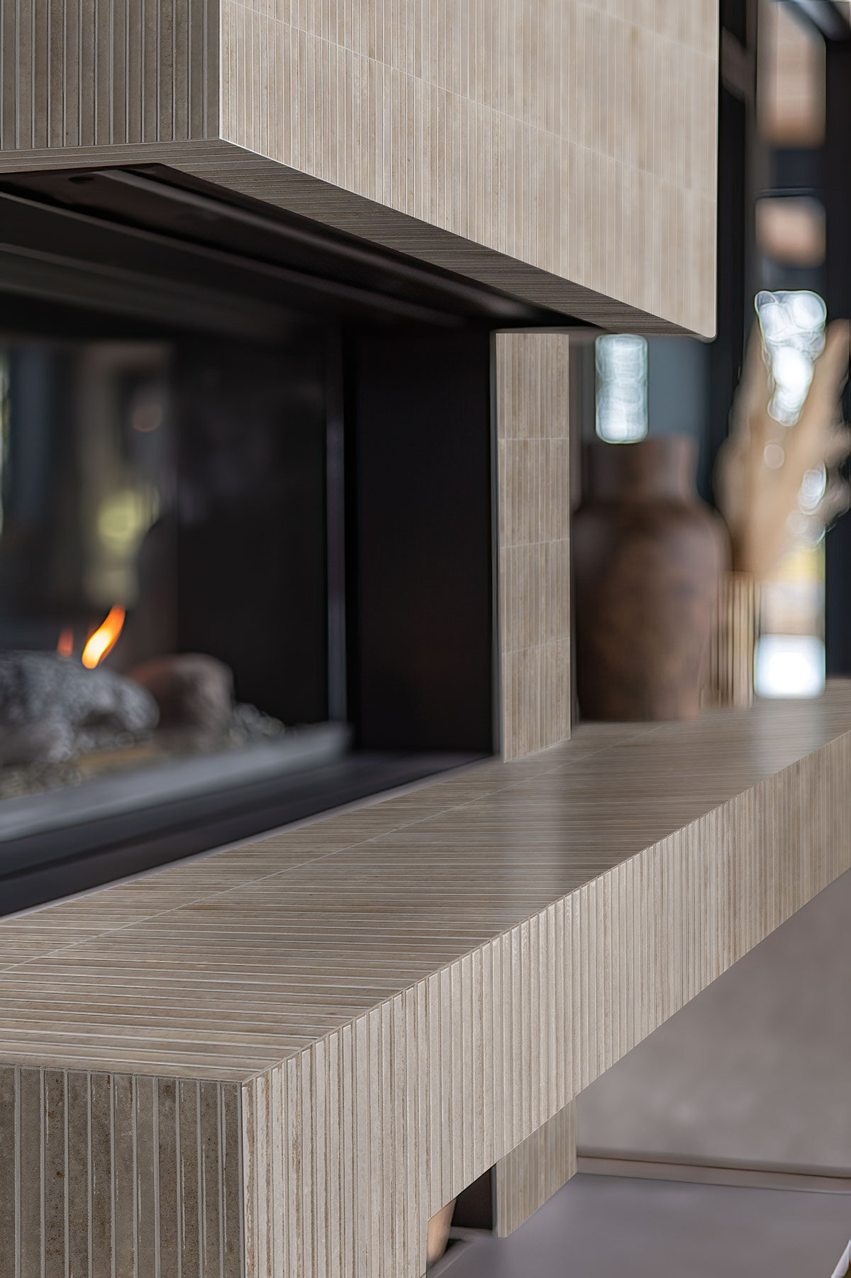 grigio backsplash in a living room