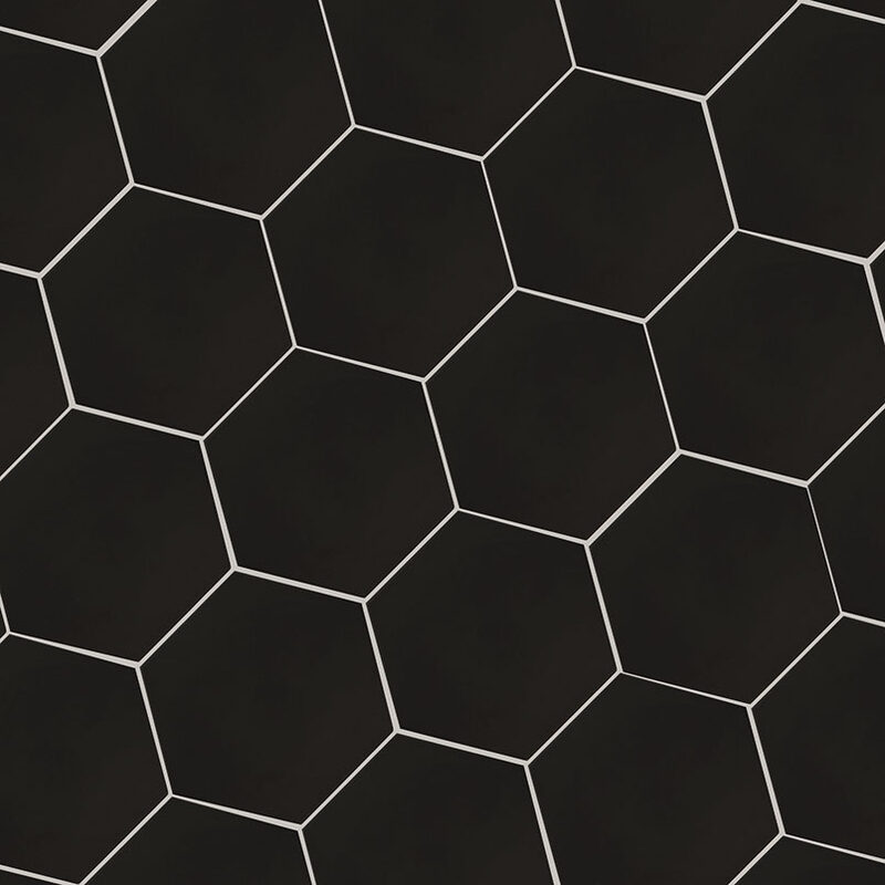 Graphite Hexagon Tile surface detail