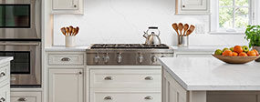 Calacatta Miraggio Duo Honed ® countertop in a kitchen
