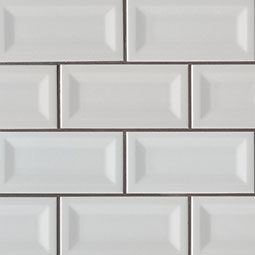 Gray Glossy Inverted Beveled Tile color swatch