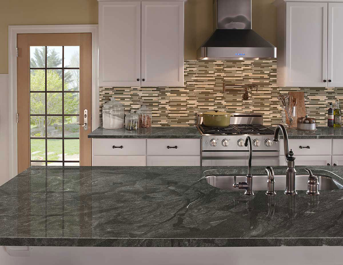 Virginia Mist Granite countertop installed — view 3