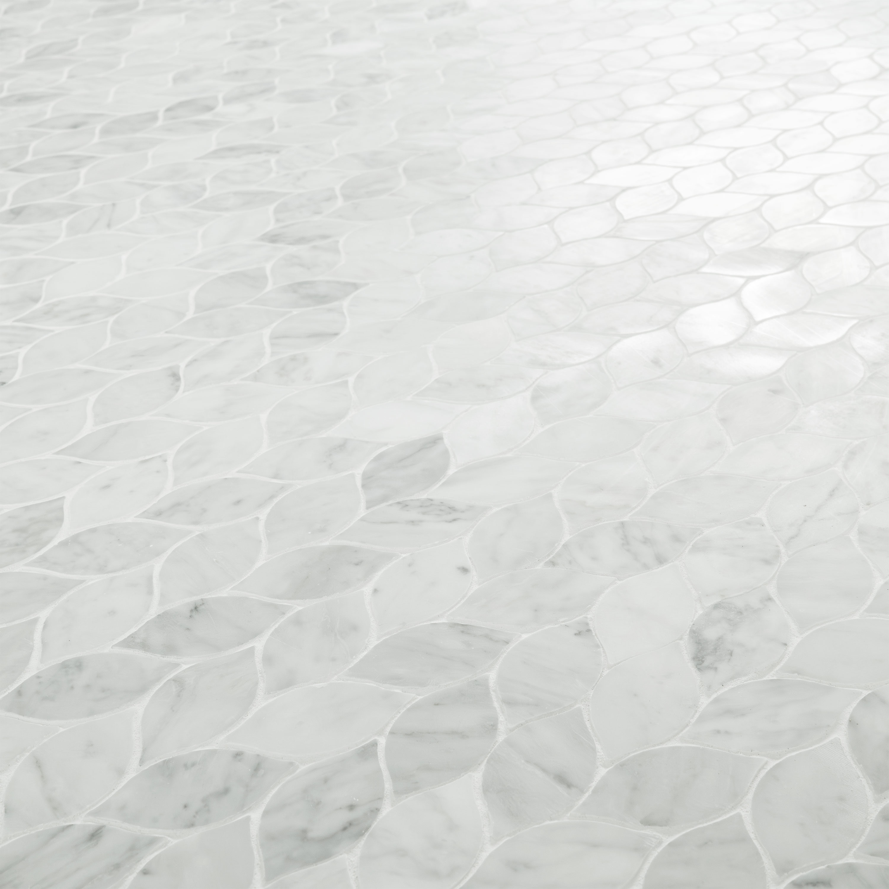 Carrara White Blanco Pattern Honed Tile