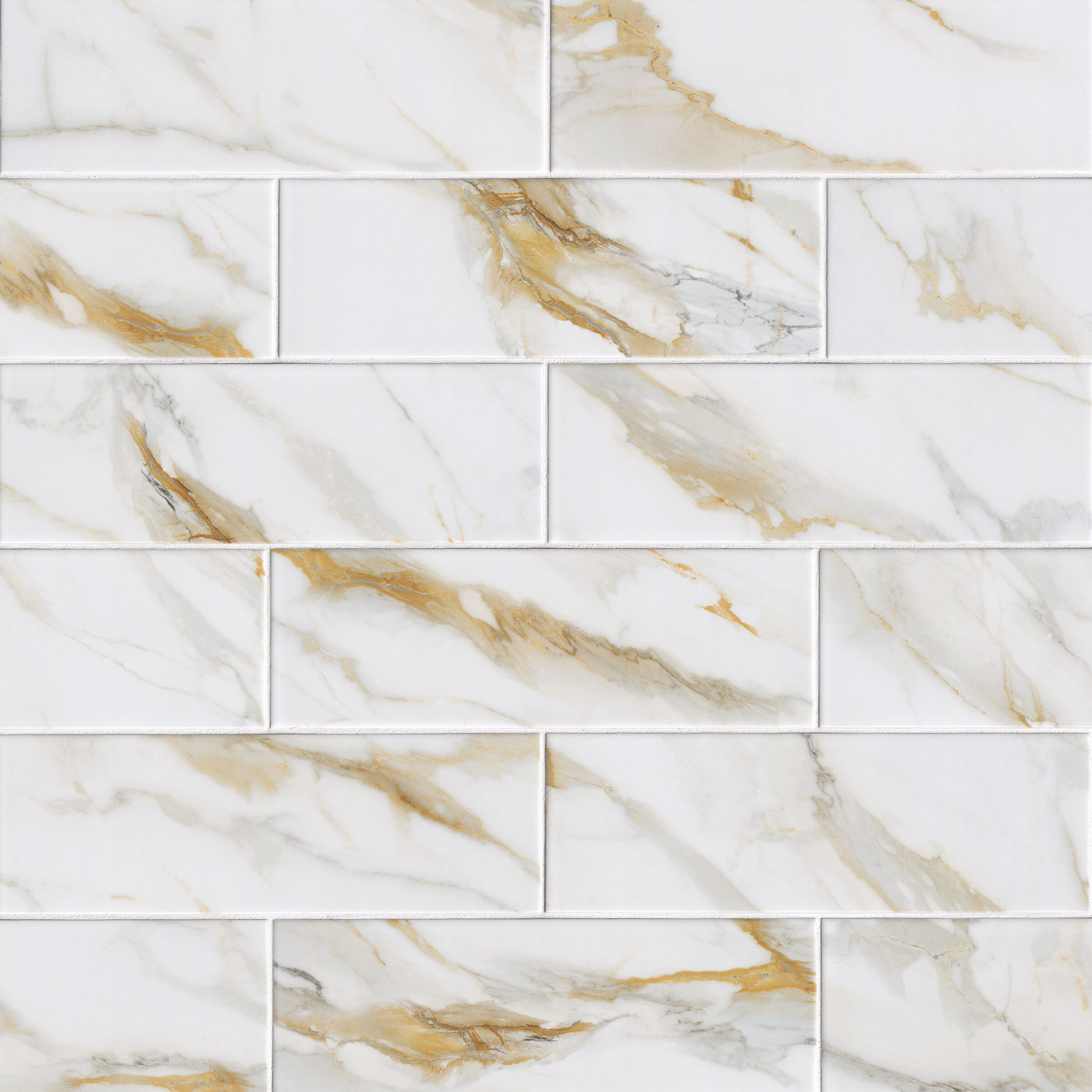 Calacatta Gold Matte Subway Tile 4x12 4x12 tile