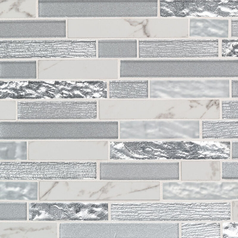 Whistler Ice Interlocking 8mm tile, full view