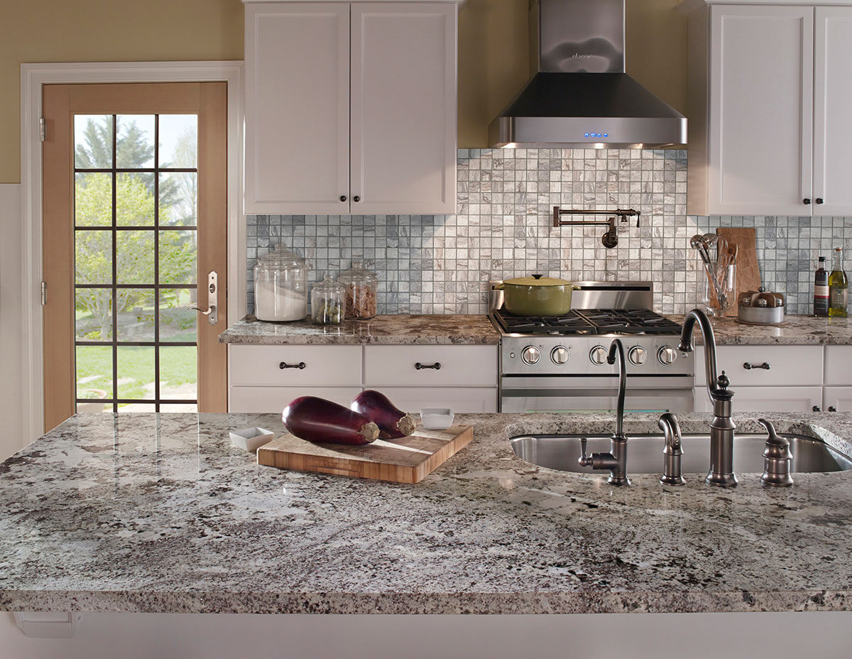 Carbone backsplash installed — view 6