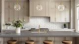 La Fleur backsplash in a kitchen