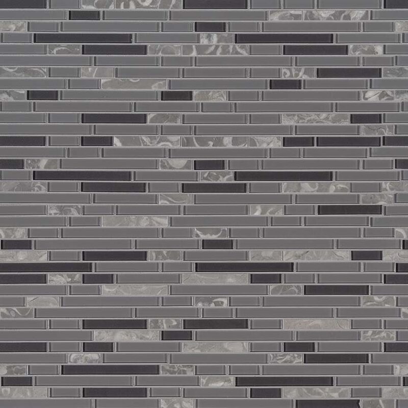 Lorena Grigio Interlocking 4mm surface detail